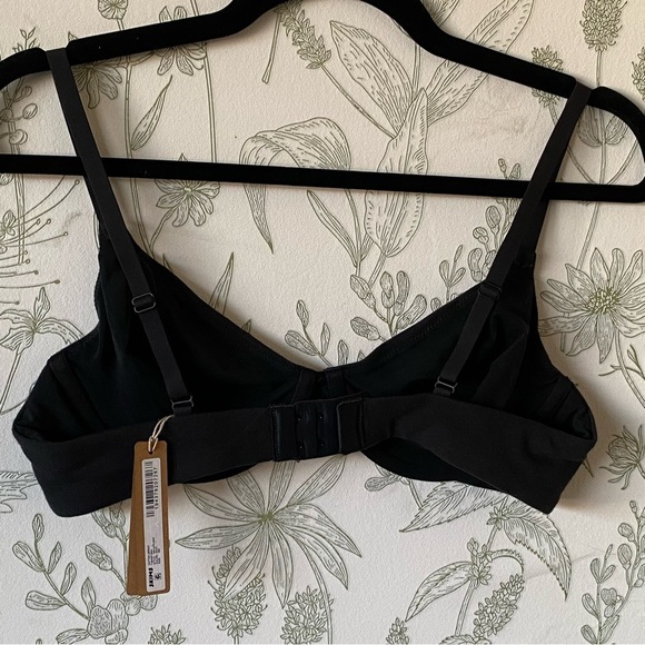 SKIMS Cotton Jersey‎ Mesh Lining Underwire Bra Soot Size 36DD - Picture 5 of 6